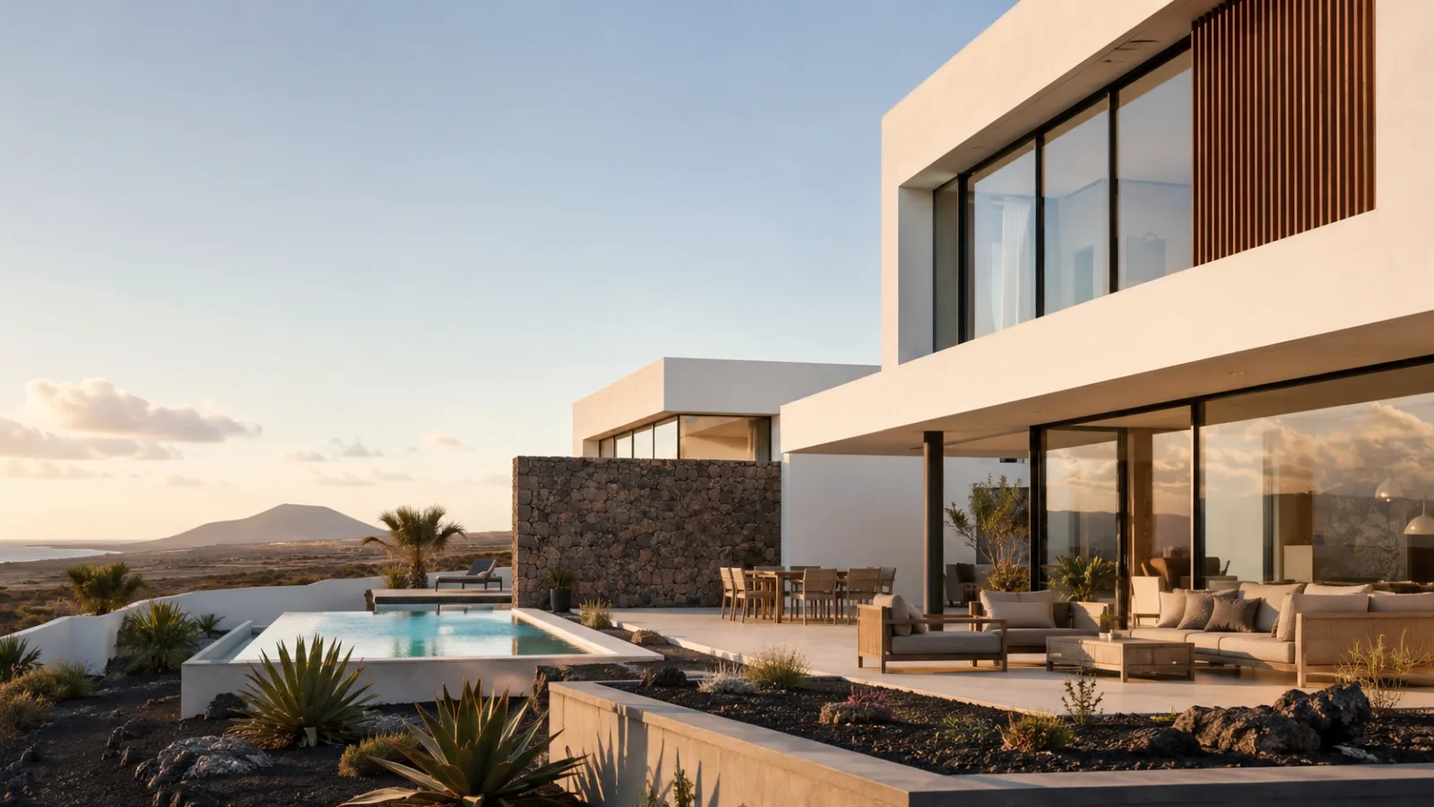 Villa moderna junto al mar en Fuerteventura